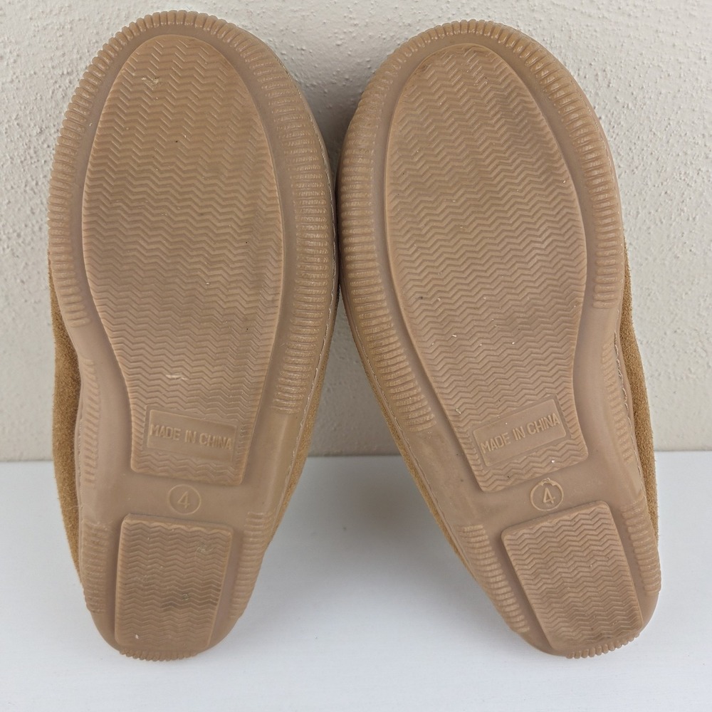 Minnetonka Brown Leather Moccasins 4840 Women's Size 4 - Picture 11 of 13